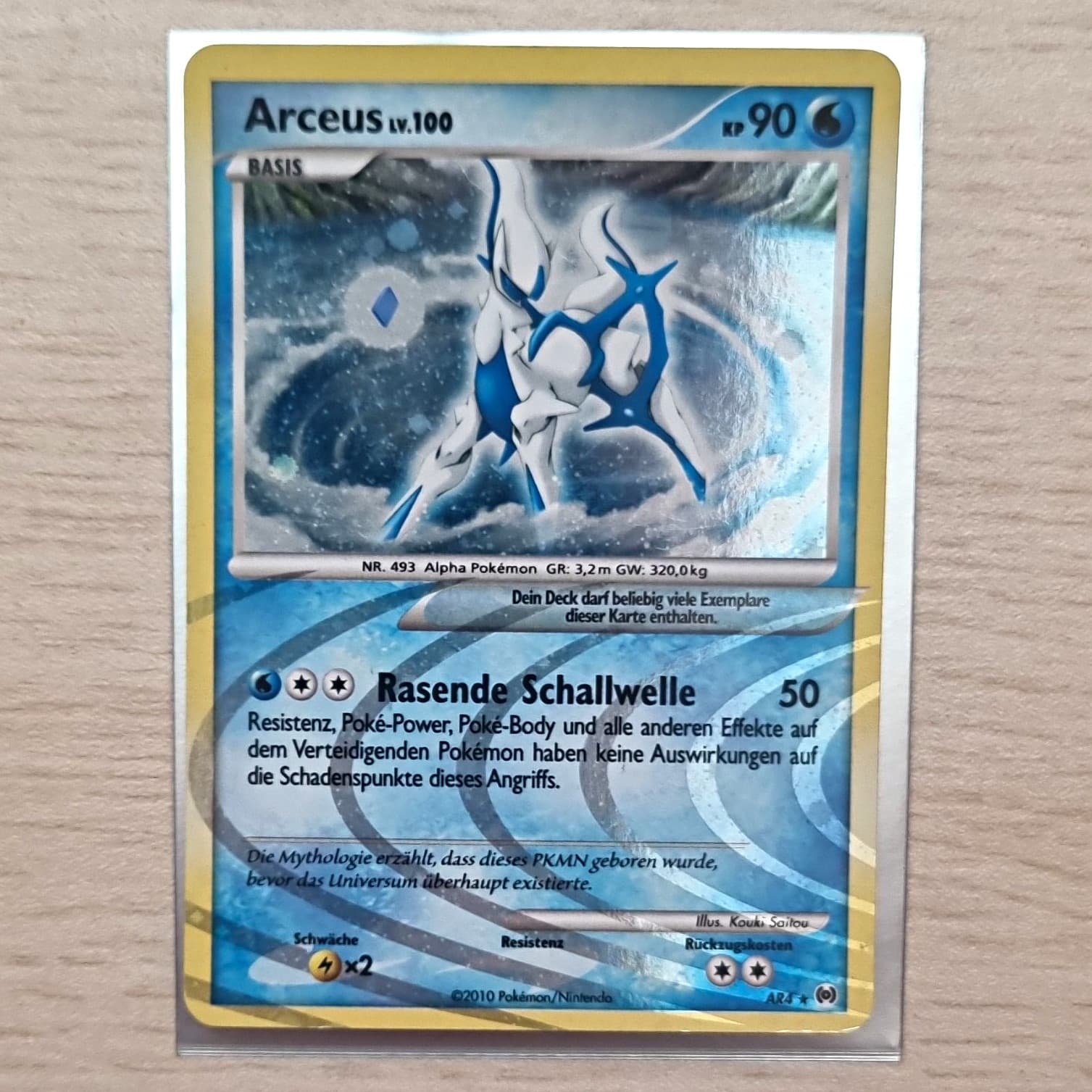 Pokémon Arceus LV. 100 – AR4 | Holo Rare | Zustand wie Neu