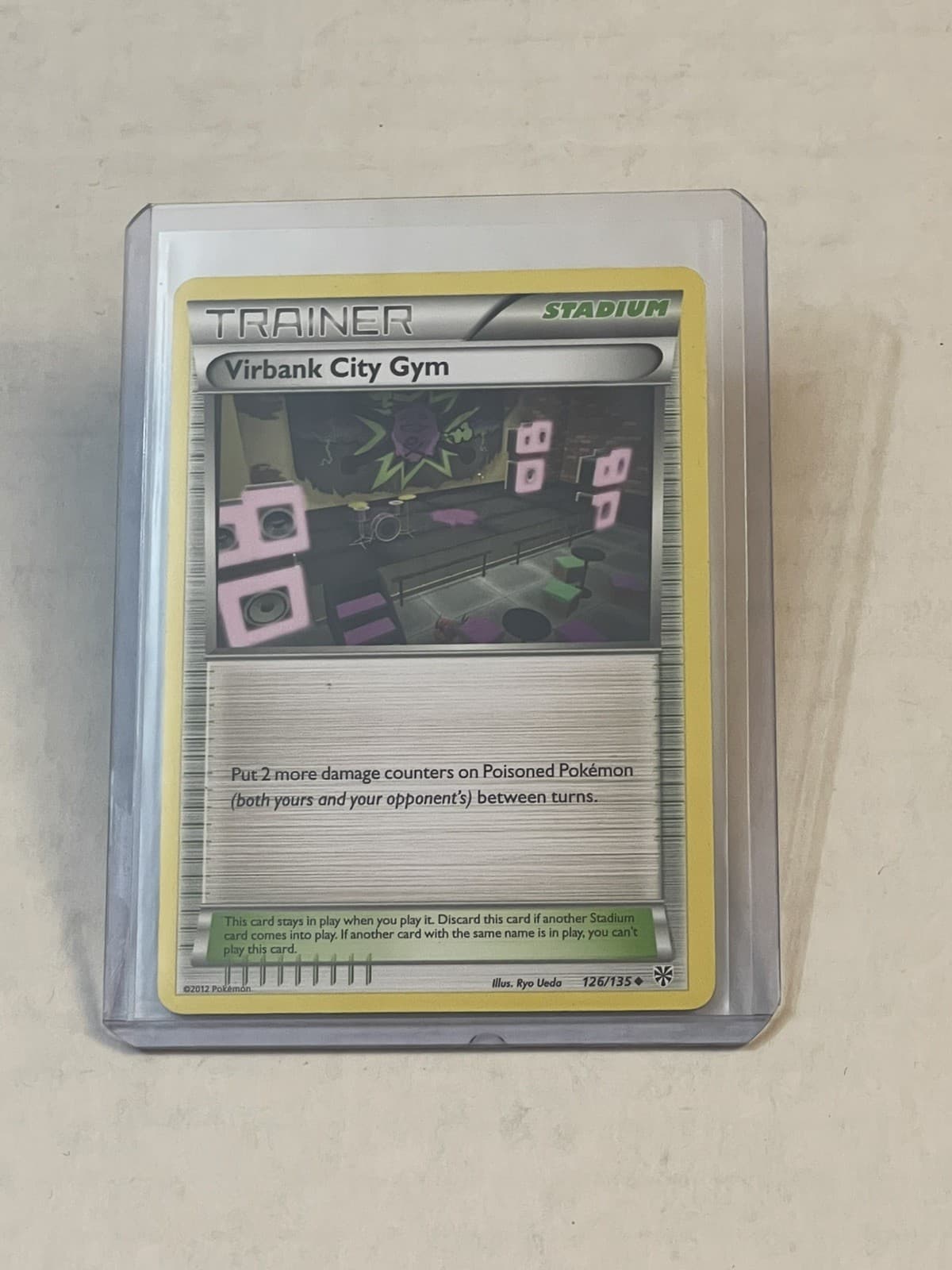 Pokémon TCG Virbank City Gym 126/135 Plasma Storm Non Holo 2012 LP