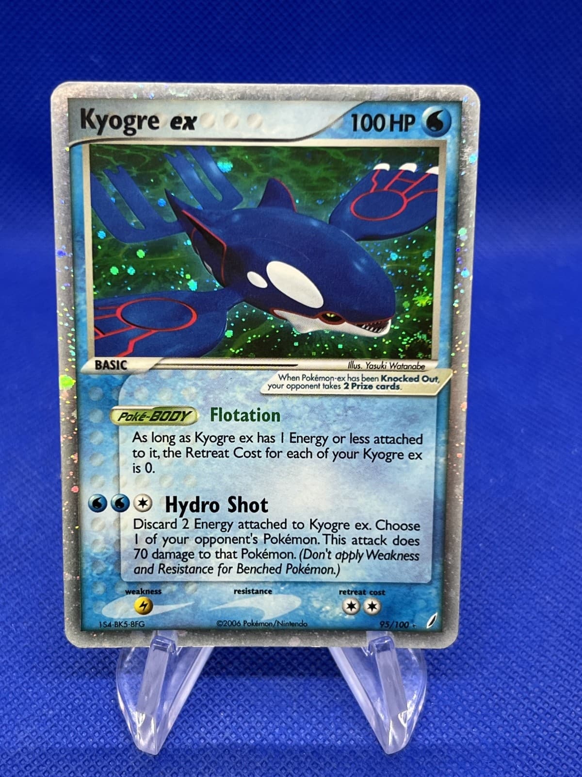 2006 Pokemon EX Crystal Guardians Kyogre ex 95/100 Ultra Rare LP