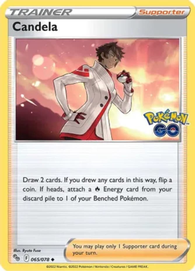 Candela - 065/078 - Uncommon (Near Mint) Pokemon Go - Trainer - Supporter Pokémo
