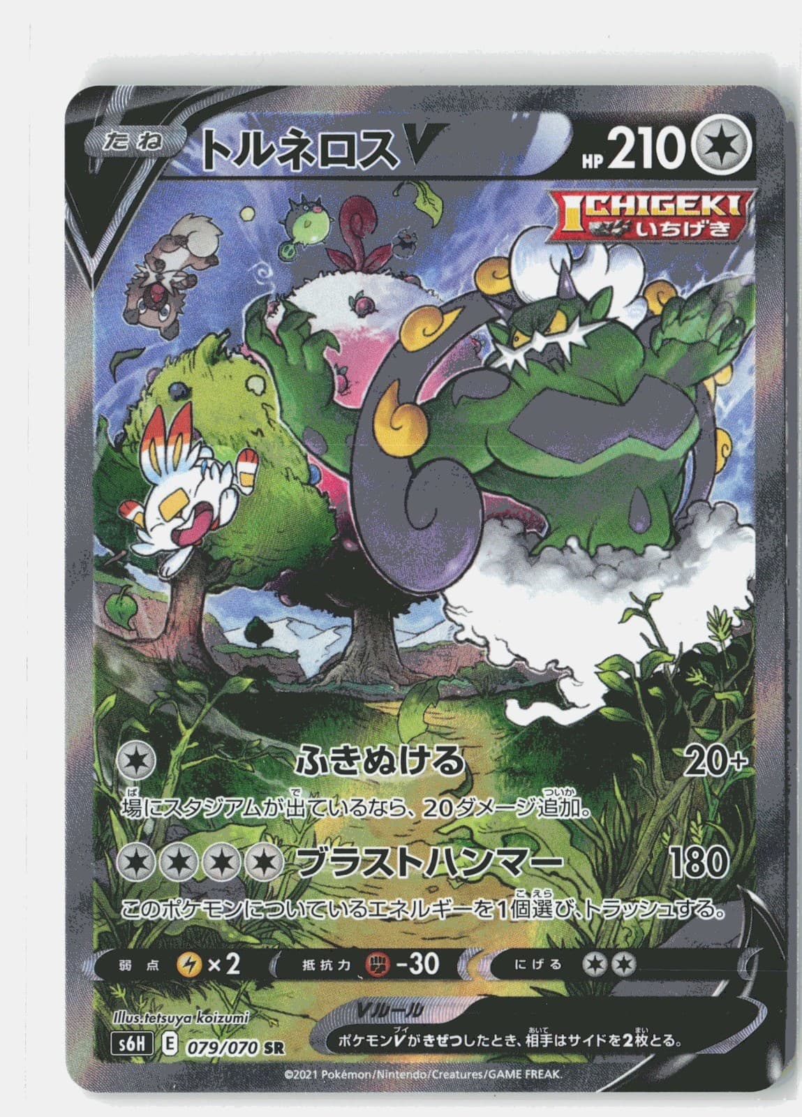 Tornadus V Holo Super Rare S6H: Silver Lance 079/070 NM