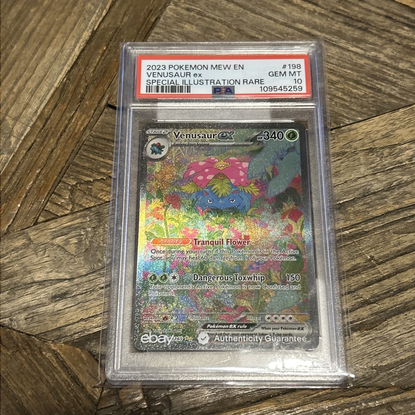 2023 Pokemon SV 151 Venusaur ex Special Illustration Rare #198/165 PSA 10 (73)