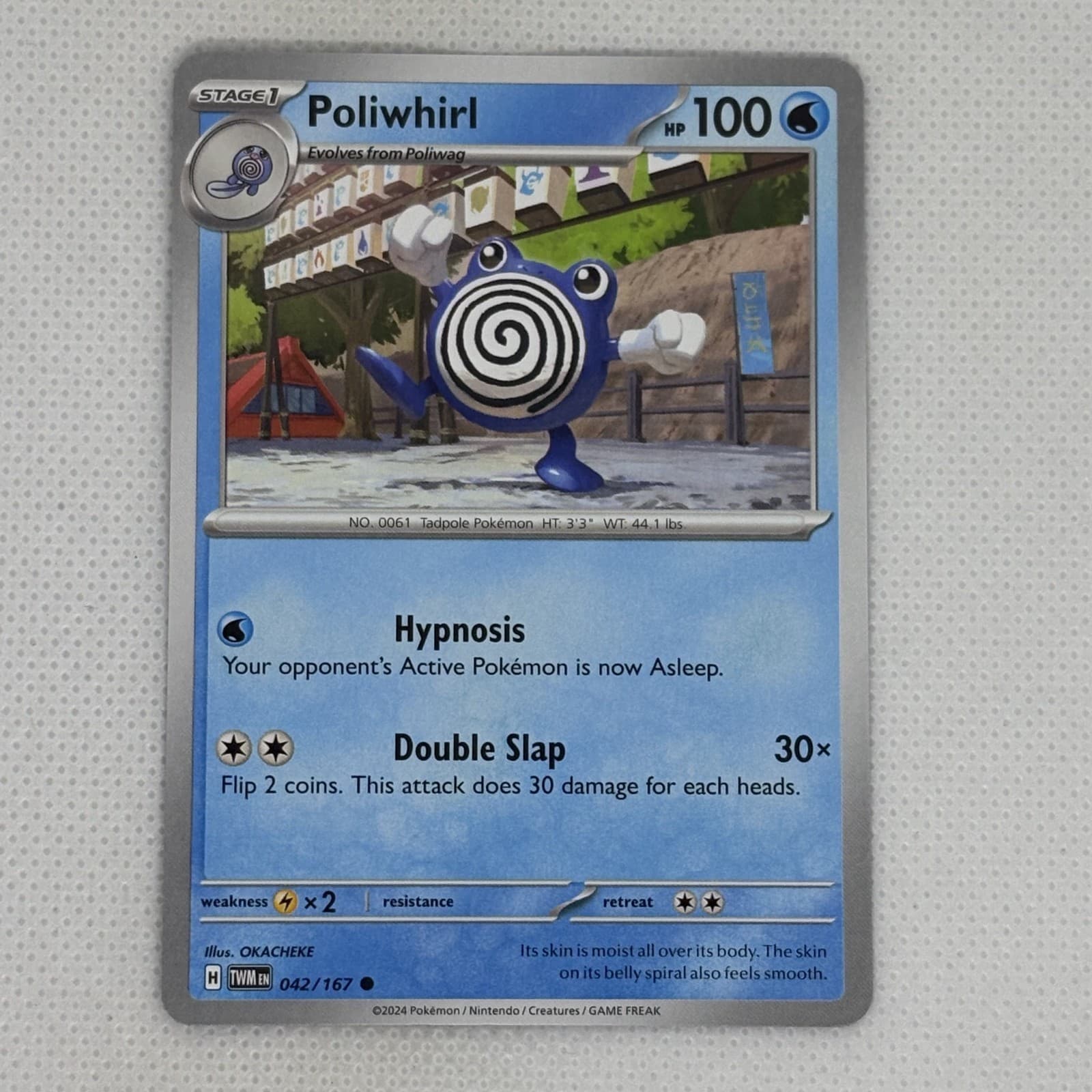 Pokemon TCG | Poliwhirl 42/167 | Common Twilight Masquerade