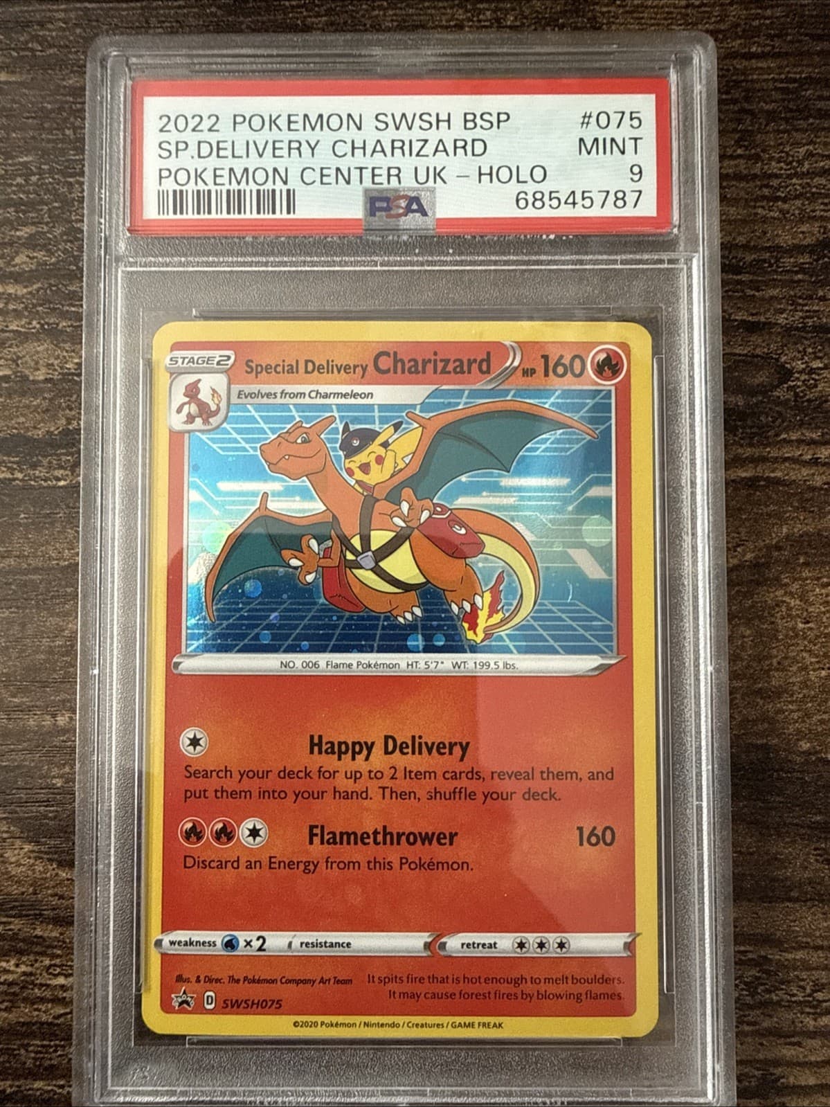 Special Delivery Charizard SWSH075 PSA 9