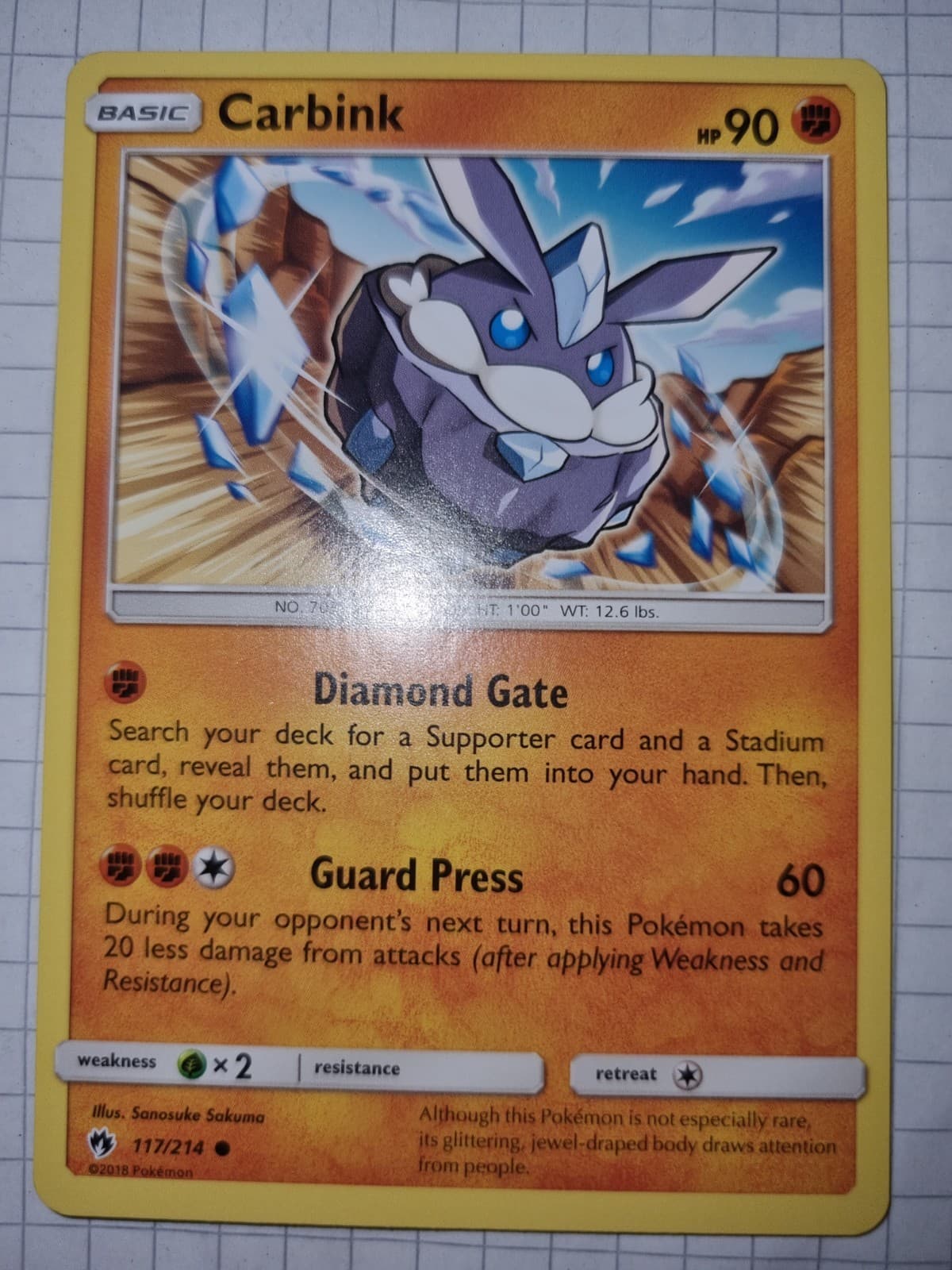 Pokémonkarte Rocara 117/214 Echo des Donners Original