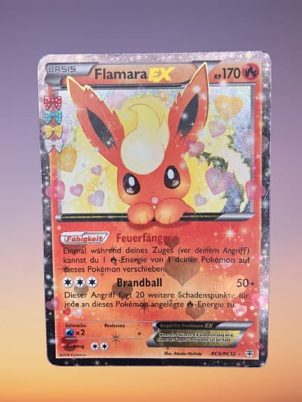 Pokémon Karte | Flamara EX | RC6/RC32 Generationen | Deutsch 🔥
