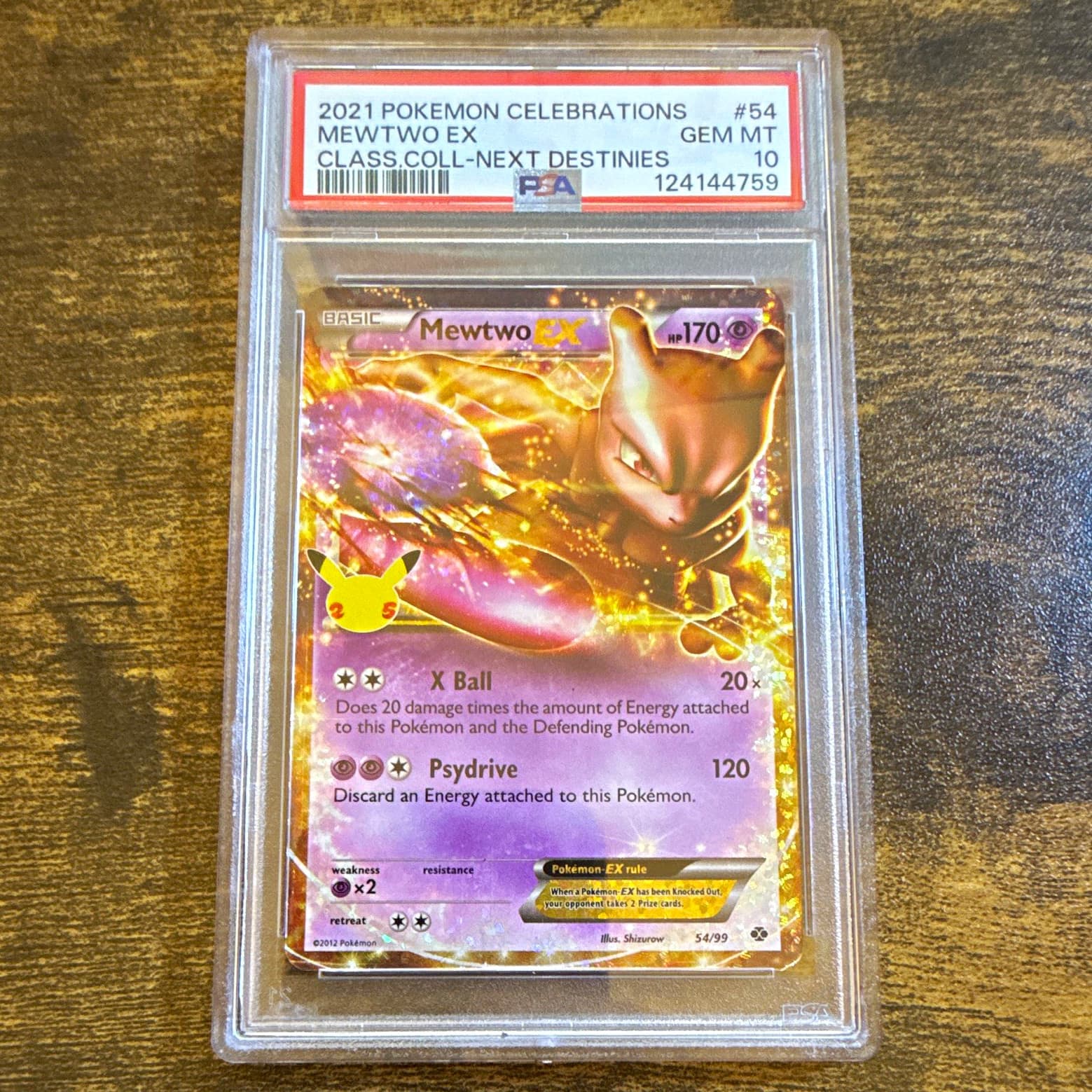 PSA 10 Mewtwo EX - Holo Classic Collection Celebrations 54/99 English