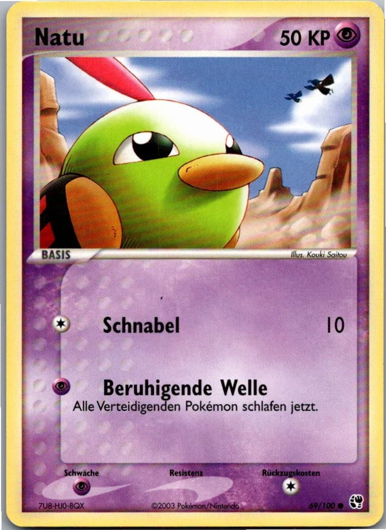 Pokémon Natu 69/100 EX Sandsturm 2003 Deutsch