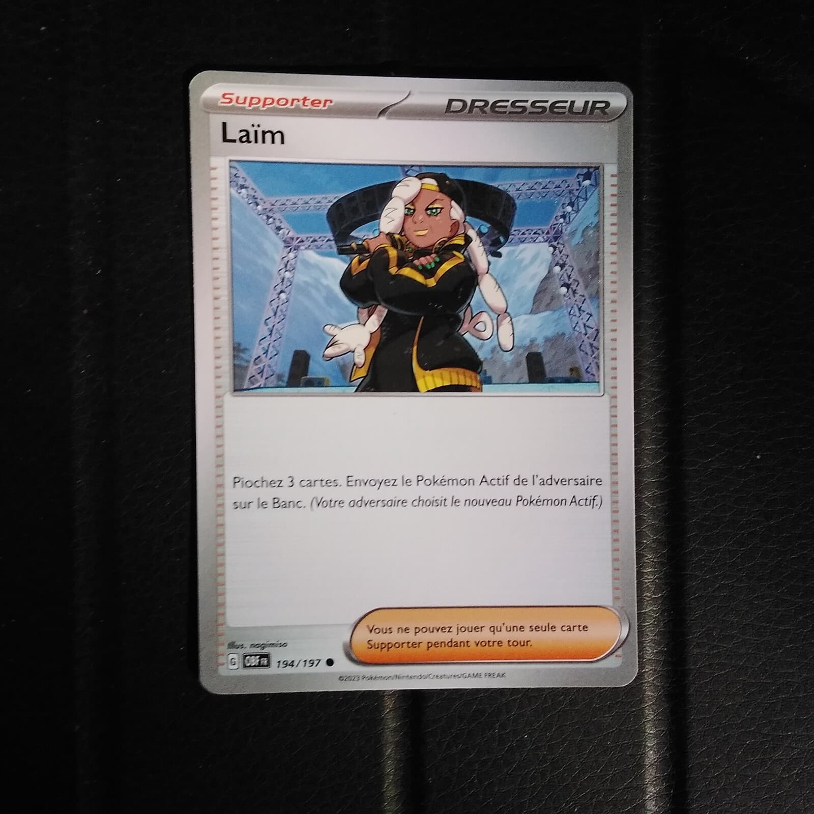 Carte Pokémon Laïm 194/197 EV3 Flammes Obsidiennes fr neuve