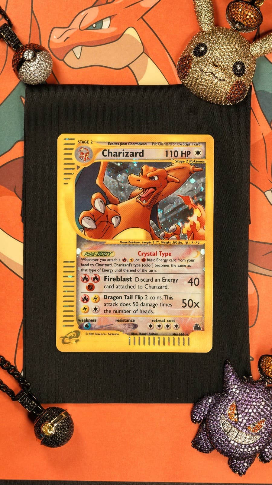 Charizard 146/144 Skyridge Holo Pokemon SUPER CLEAN