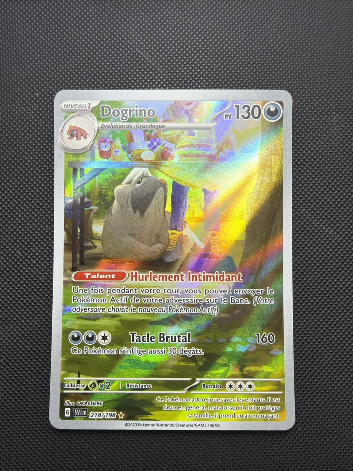 Carte Pokemon Dogrino 218/198 AR Ecarlate Et Violet EV01