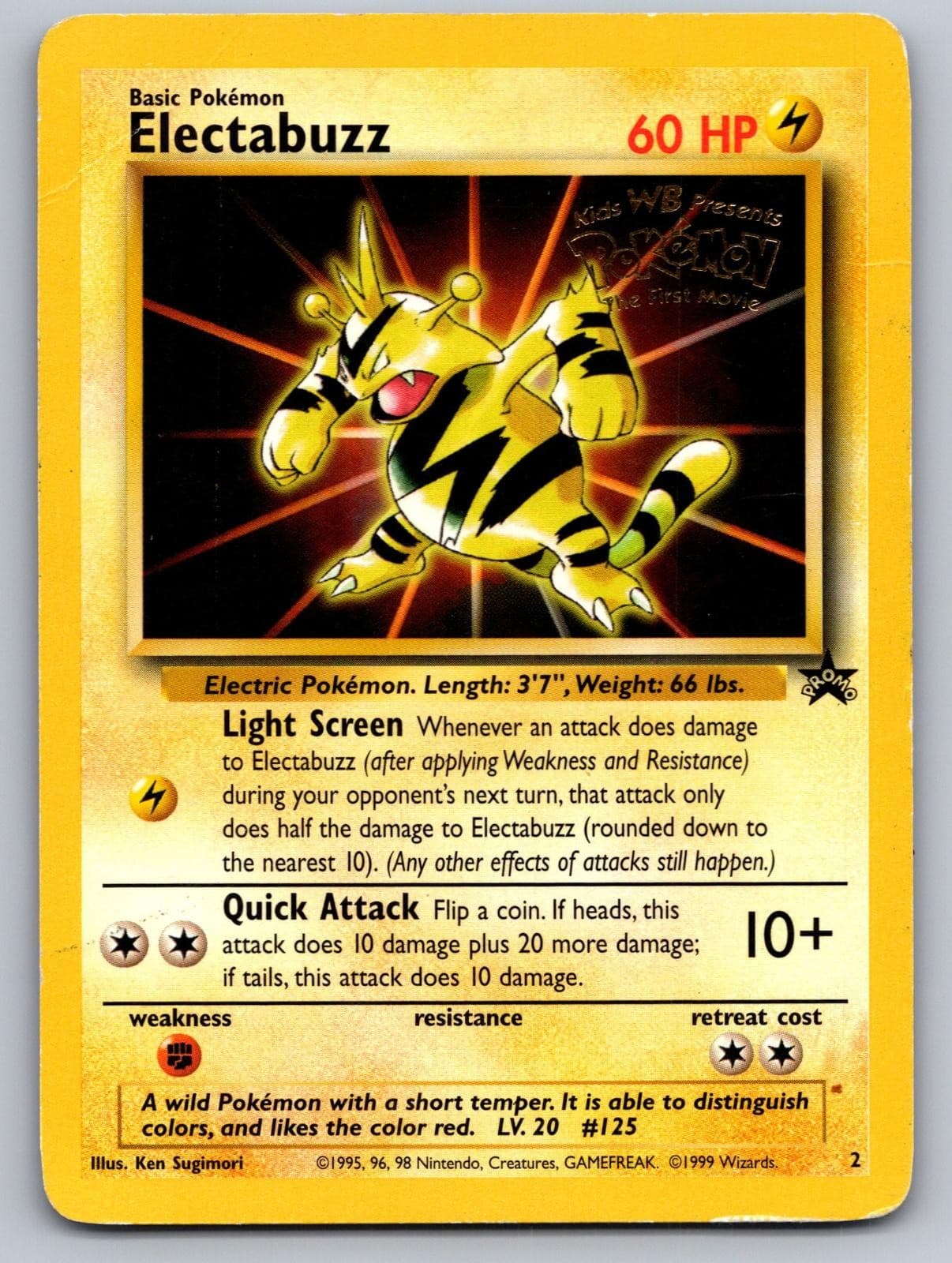 Electabuzz 2 Promo Wizards Black Star Promos Pokemon Lightly Played
