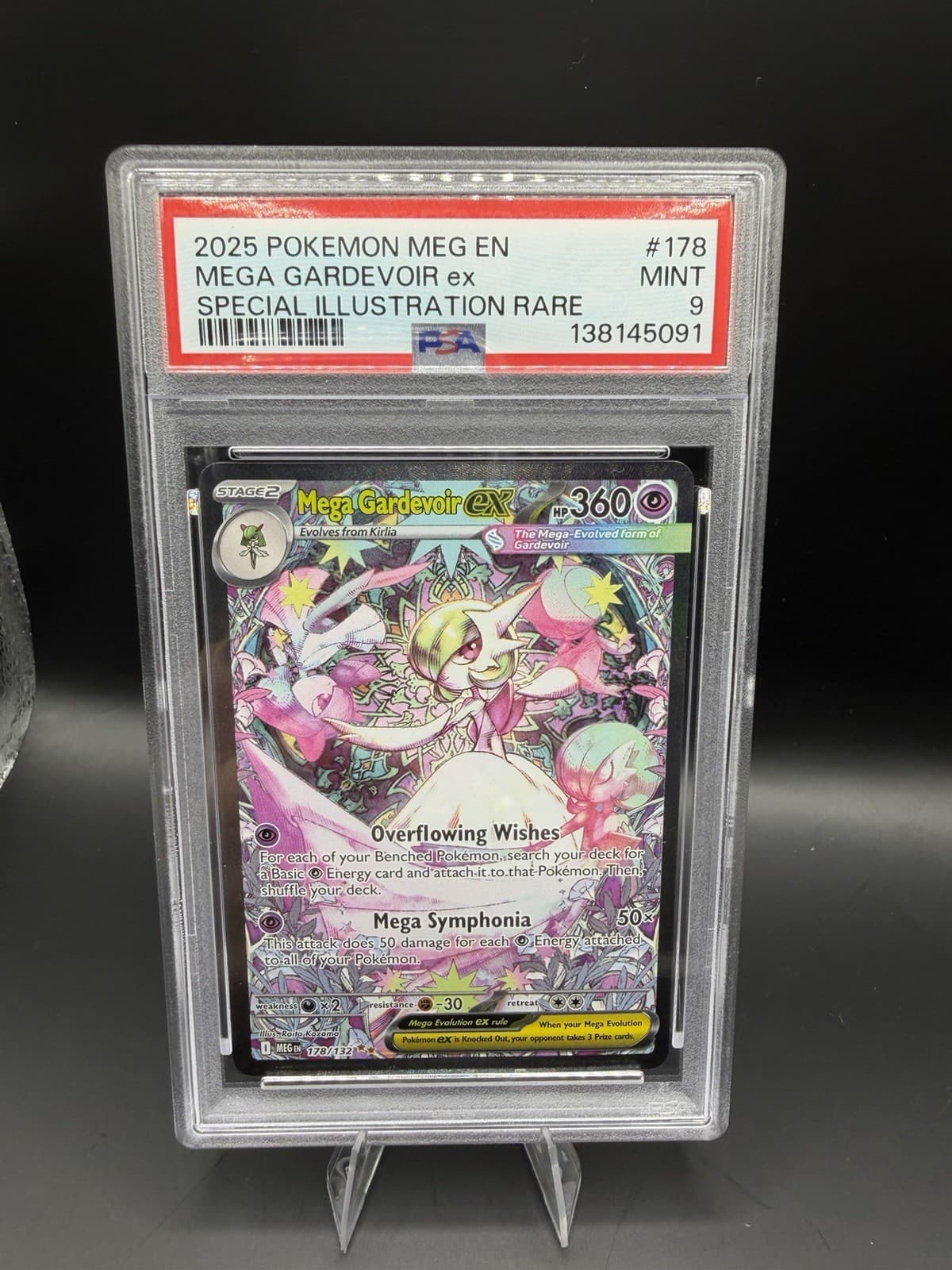 Mega Gardevoir ex 178/132 Mega Evolution Mint PSA 9