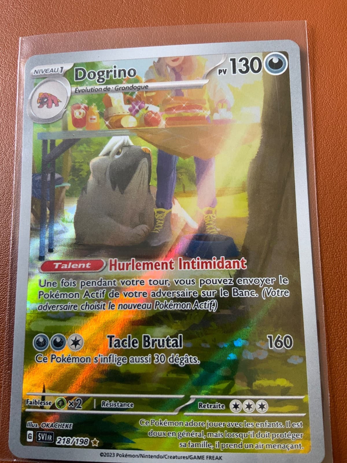 Carte Pokemon DOGRINO 218/198 Holo Secrète EV1 Ecarlate et Violet SV1 FR NEUF