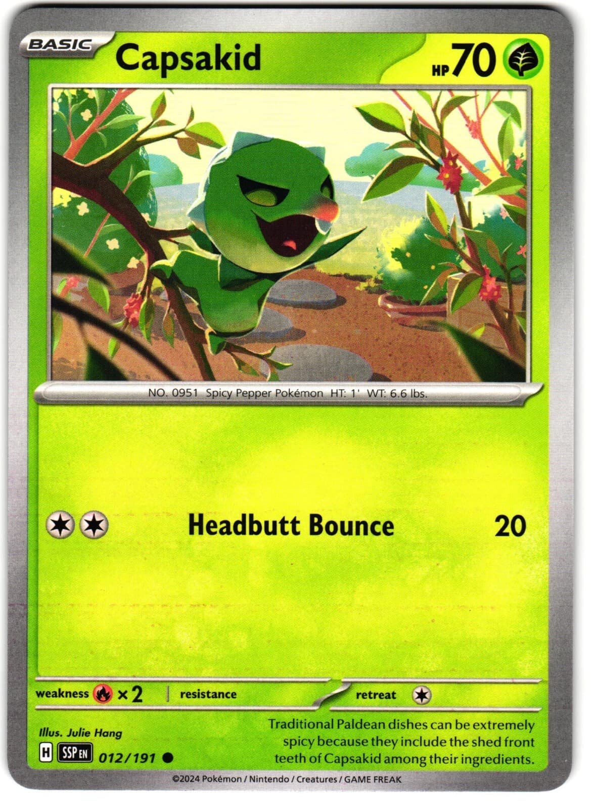 Capsakid 12/191 Pokemon SV: Surging Sparks