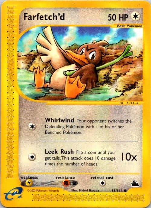 Farfetch'd 55/144 Common Skyridge Pokemon Near Mint