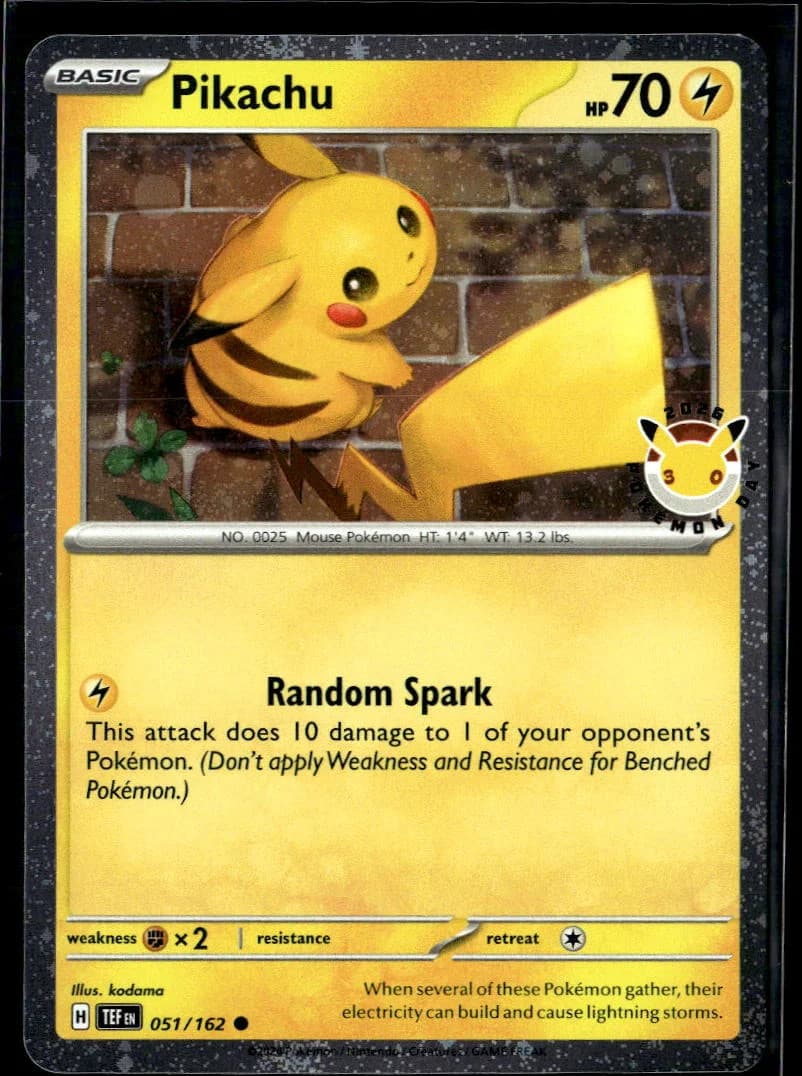 Pikachu 2024 Temporal Forces #51/162