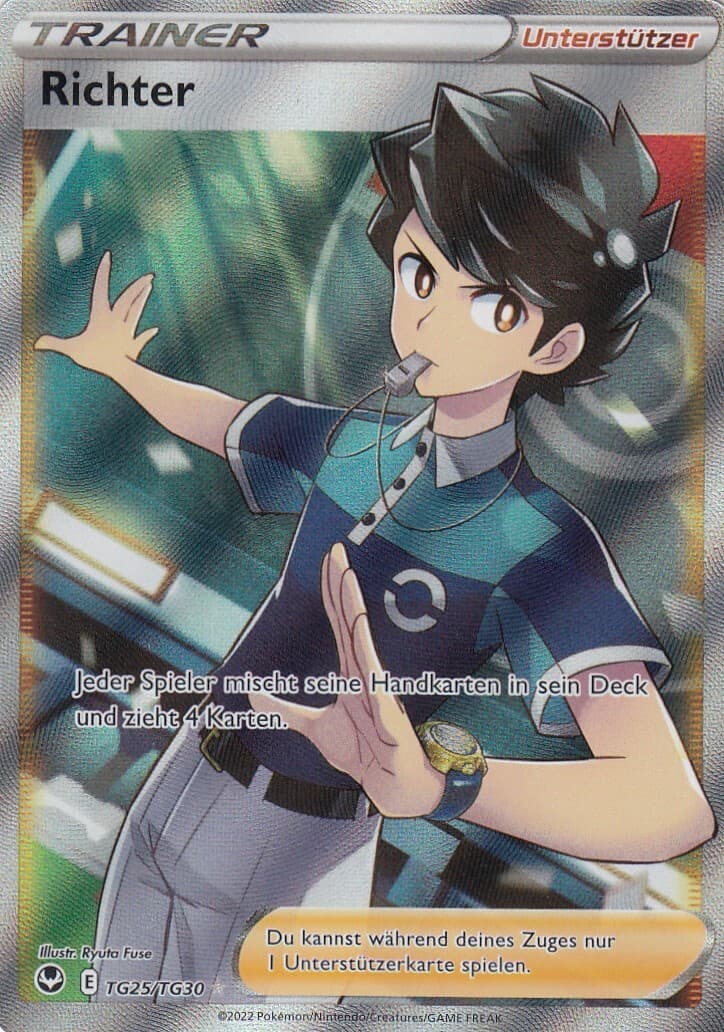Richter TG25/TG30 Silberne Sturmwinde Pokemon Karte Deutsch