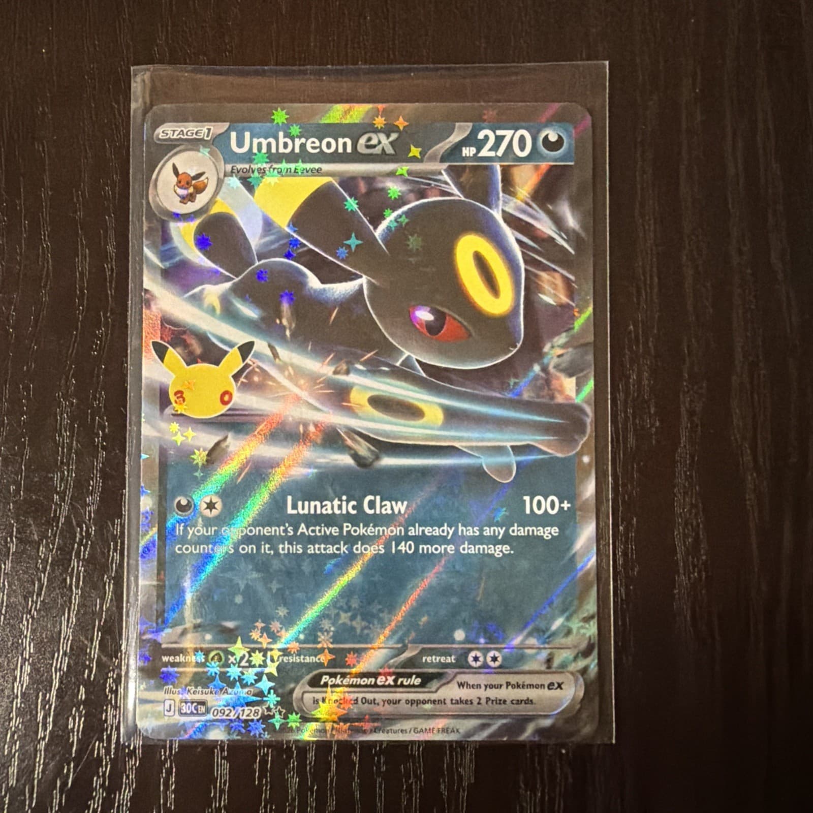 Pokemon 30th Celebration Umbreon ex 92/128
