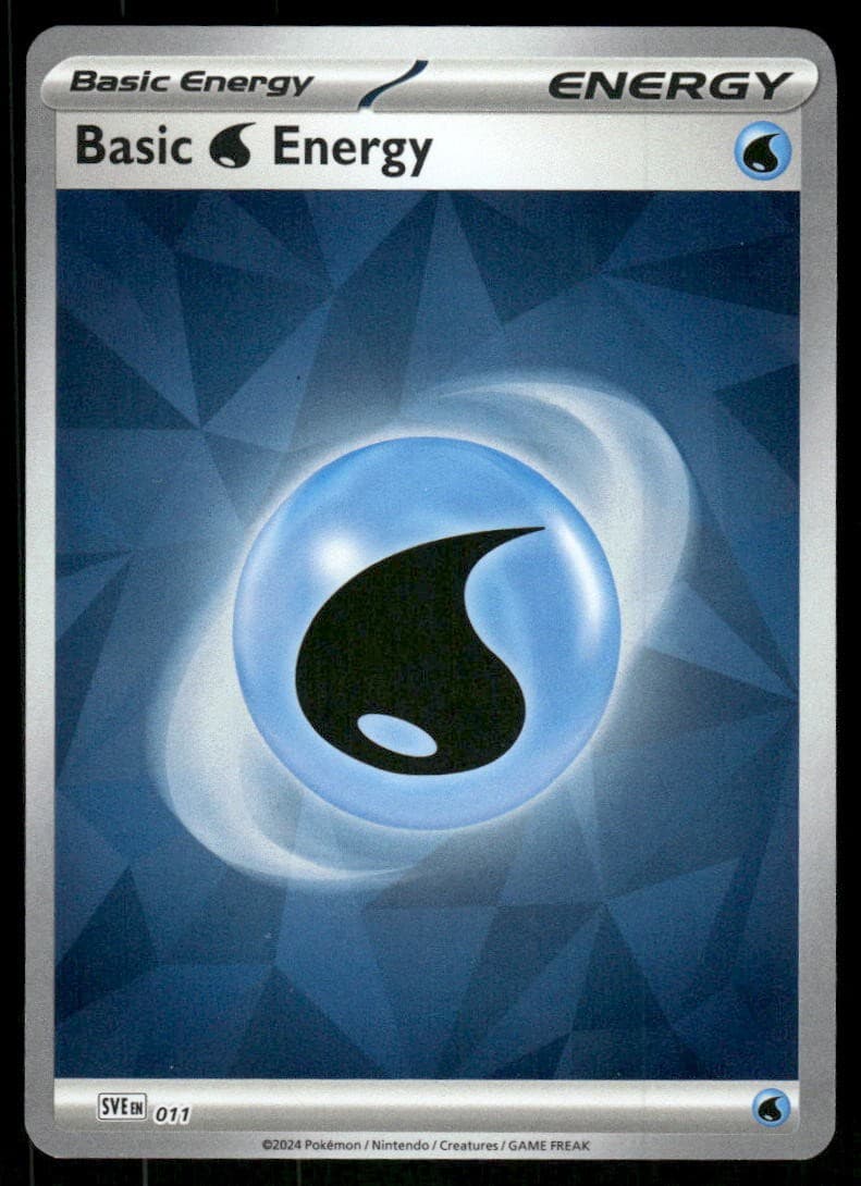 Basic Water Energy 011 - Scarlet & Violet Energies - Holo NM