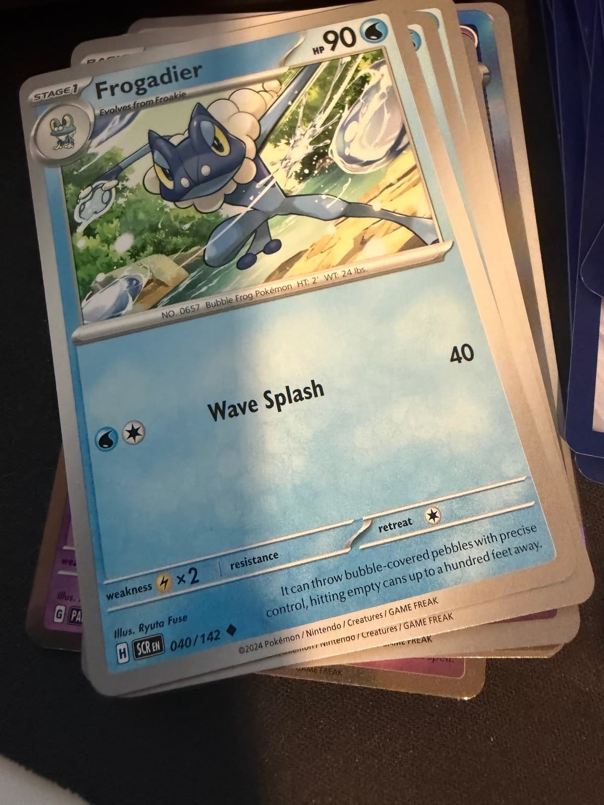 FROGADIER 40/142 UC STELLAR CROWN POKEMON NM/M