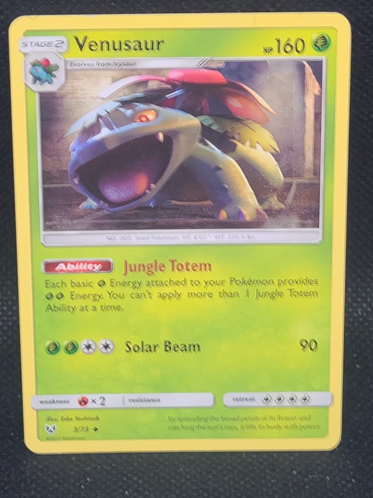Venusaur Pokemon Shining Legends #3/73 MP