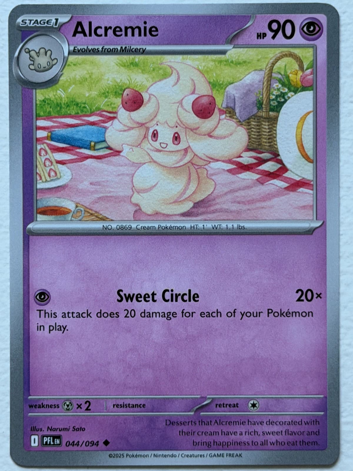 Alcremie 44/94 Phantasmal Flames Uncommon Near Mint Pokemon