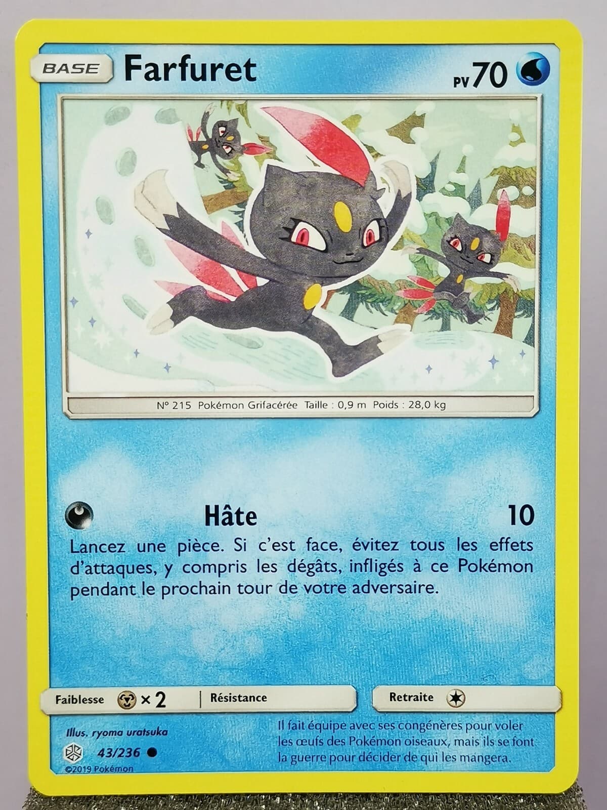 Carte Pokémon SL 12 Eclipse Cosmique Farfuret 43/236 Neuve VF PV70