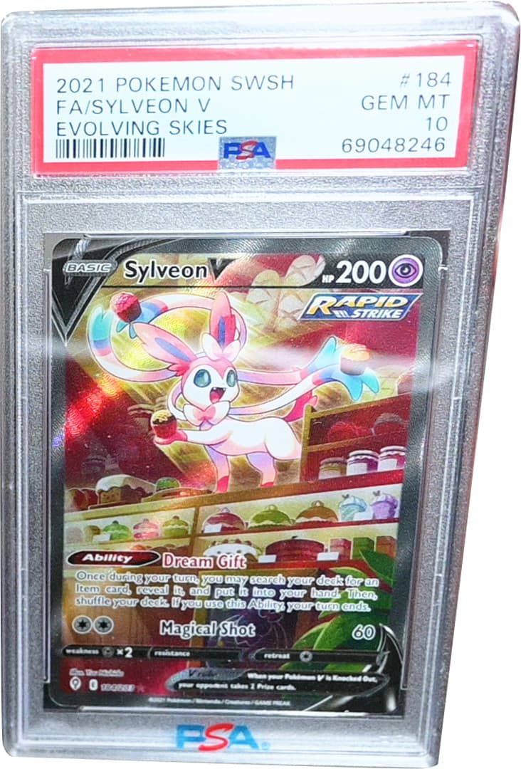 Sylveon V PSA 10 Alt Art Evolving Skies 184/203 Pokemon Card Holo Rare 2021
