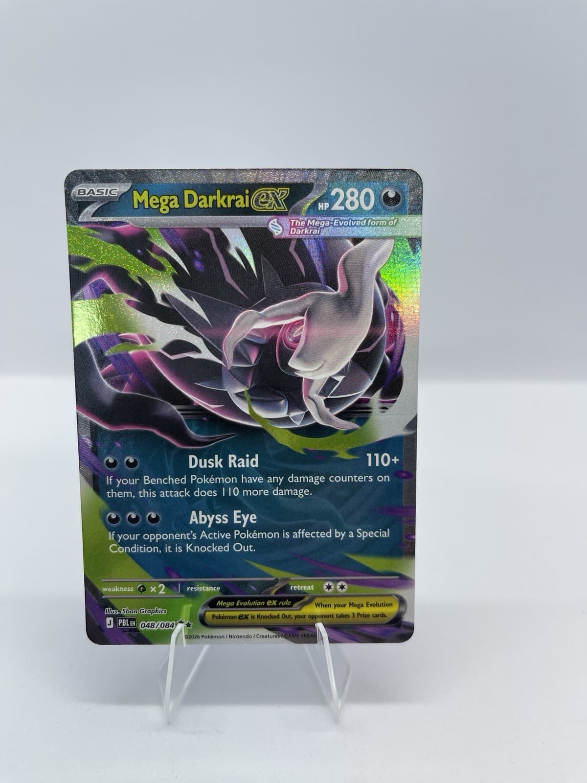 Pokemon TCG Mega Darkrai EX 48/84 Pitch Black Rare Holo