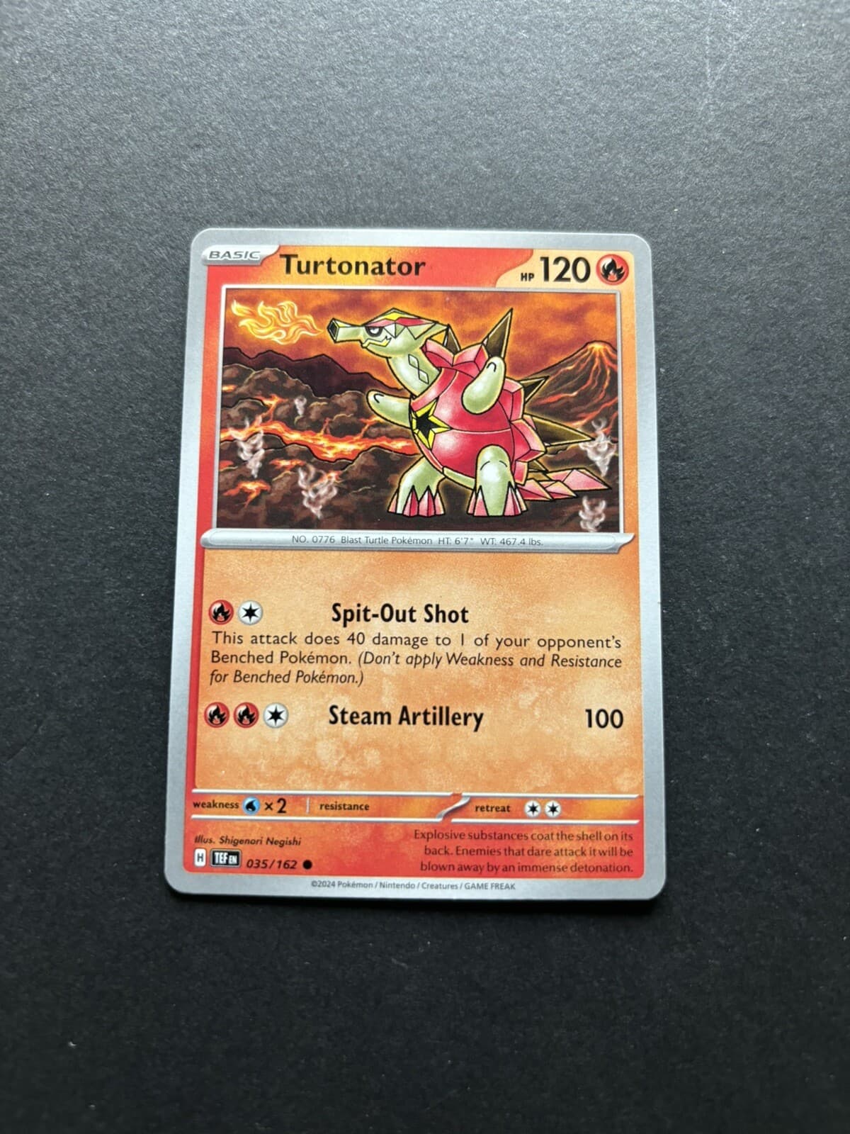 2024 Pokémon Temporal Forces - Turtonator No. 35/162