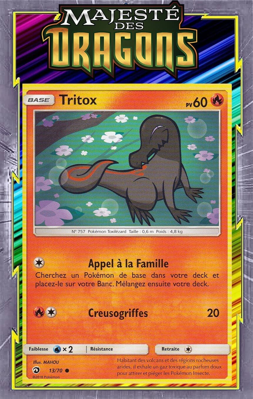 Tritox - SL07.5:Majesté des Dragons - 13/70 - Carte Pokemon Française