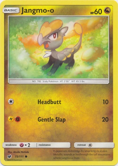 Jangmo-o - 75/111 - Common (Near Mint) Crimson Invasion - Dragon Pokémon