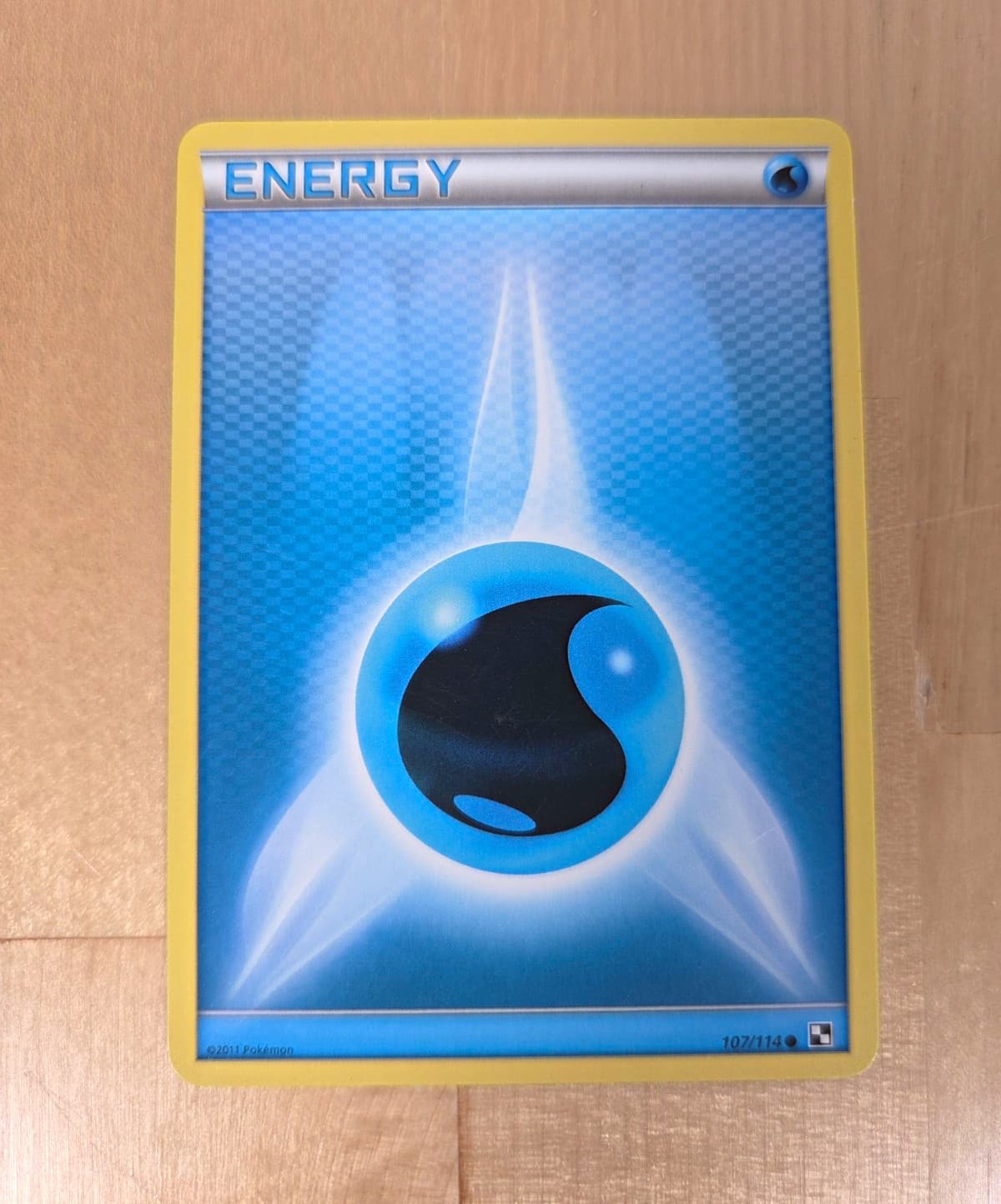 Pokemon Water Energy 107/114 Black & White 2011 Basic Energy Regular English