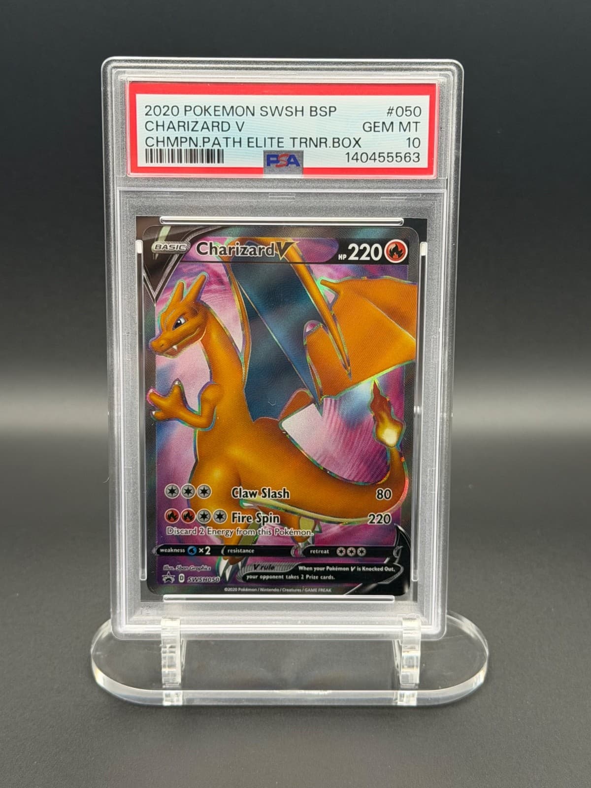 Charizard V SWSH050 SWSH: Sword & Shield Promo Cards Holo PSA 10