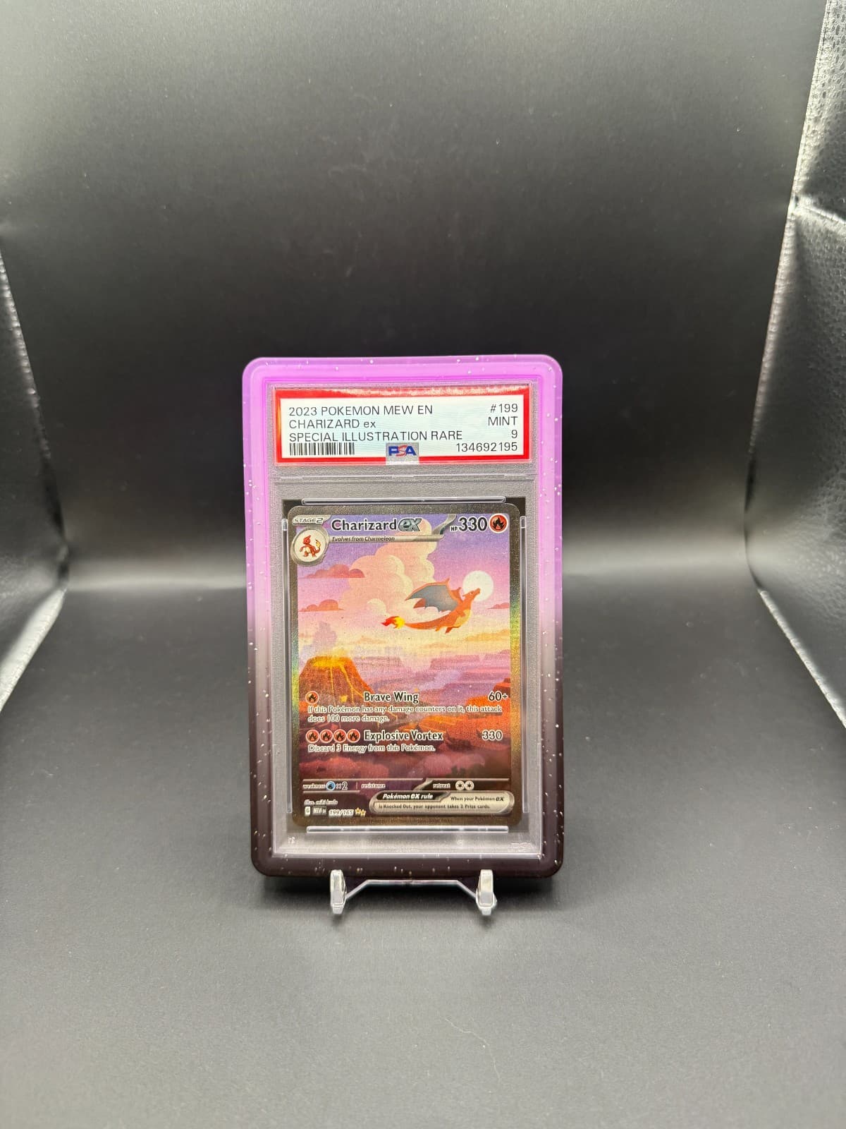 Pokemon Charizard EX 151 199/165 Special Illustration Rare PSA 9 Mint