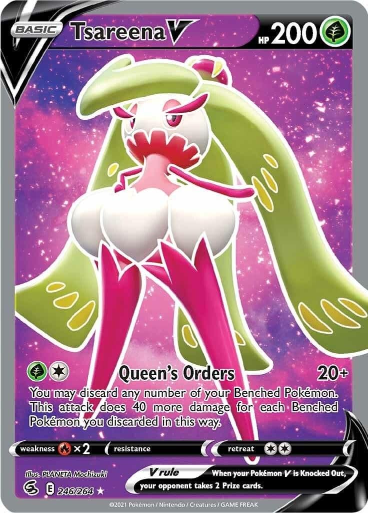 Tsareena V 246 - Holo Pokemon Fusion Strike