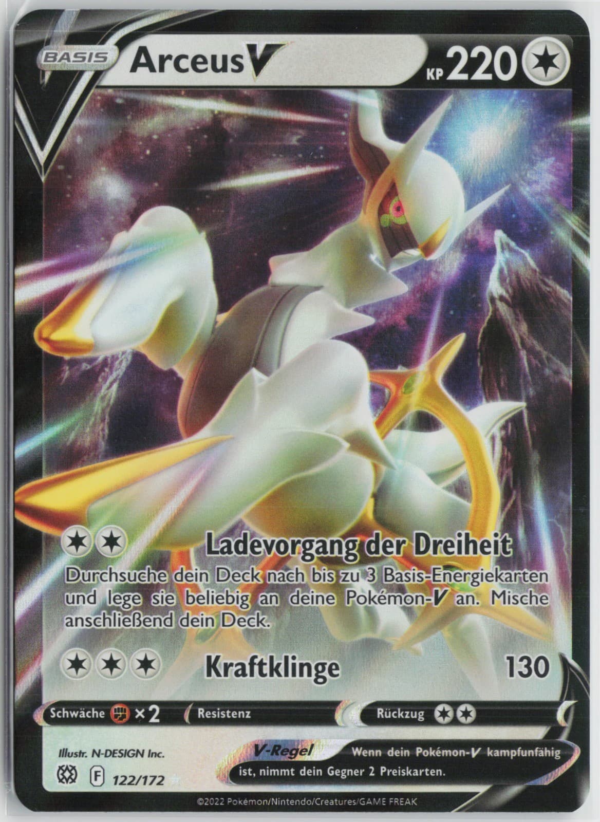 Pokemon Arceus V 122 Strahlende Sterne NM Deutsch