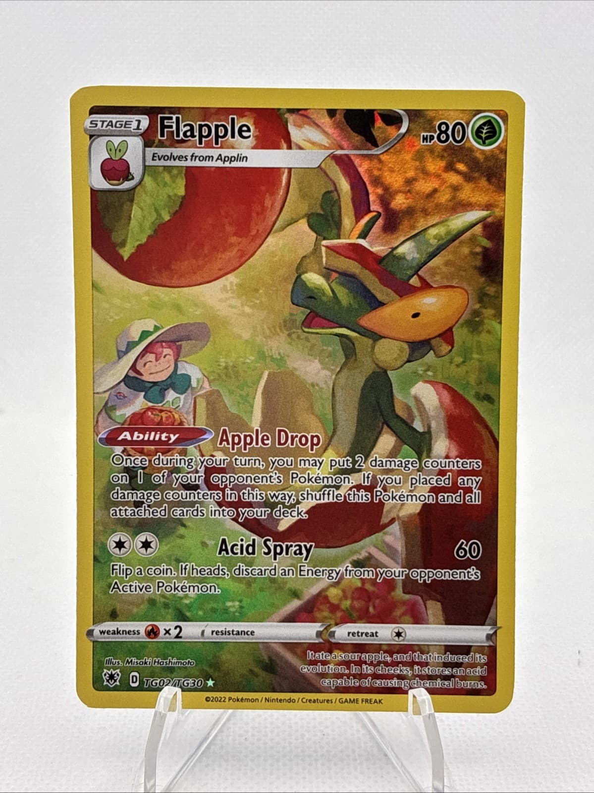 2022 Pokemon SWSH Astral Radiance Flapple Trainer Gallery #TG02/TG30