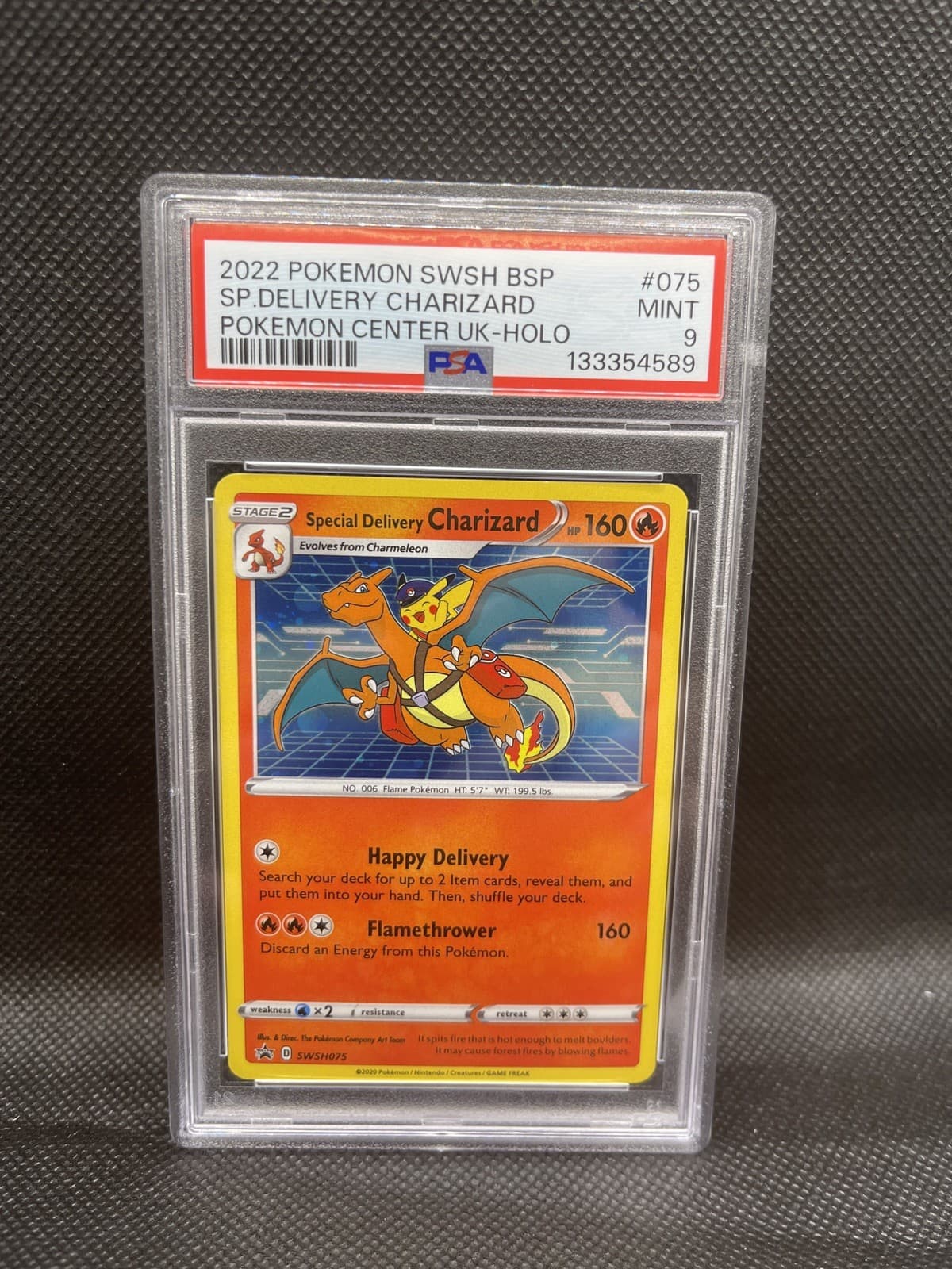 Special Delivery Charizard SWSH075 SWSH: Sword & Shield Promo Cards Holo PSA 9
