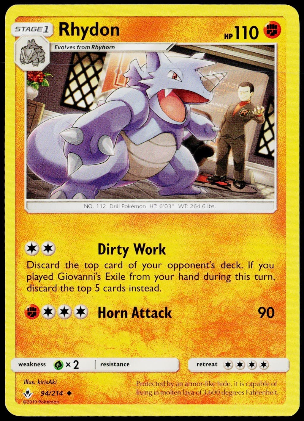 Rhydon 94/214 SM - Unbroken Bonds LP