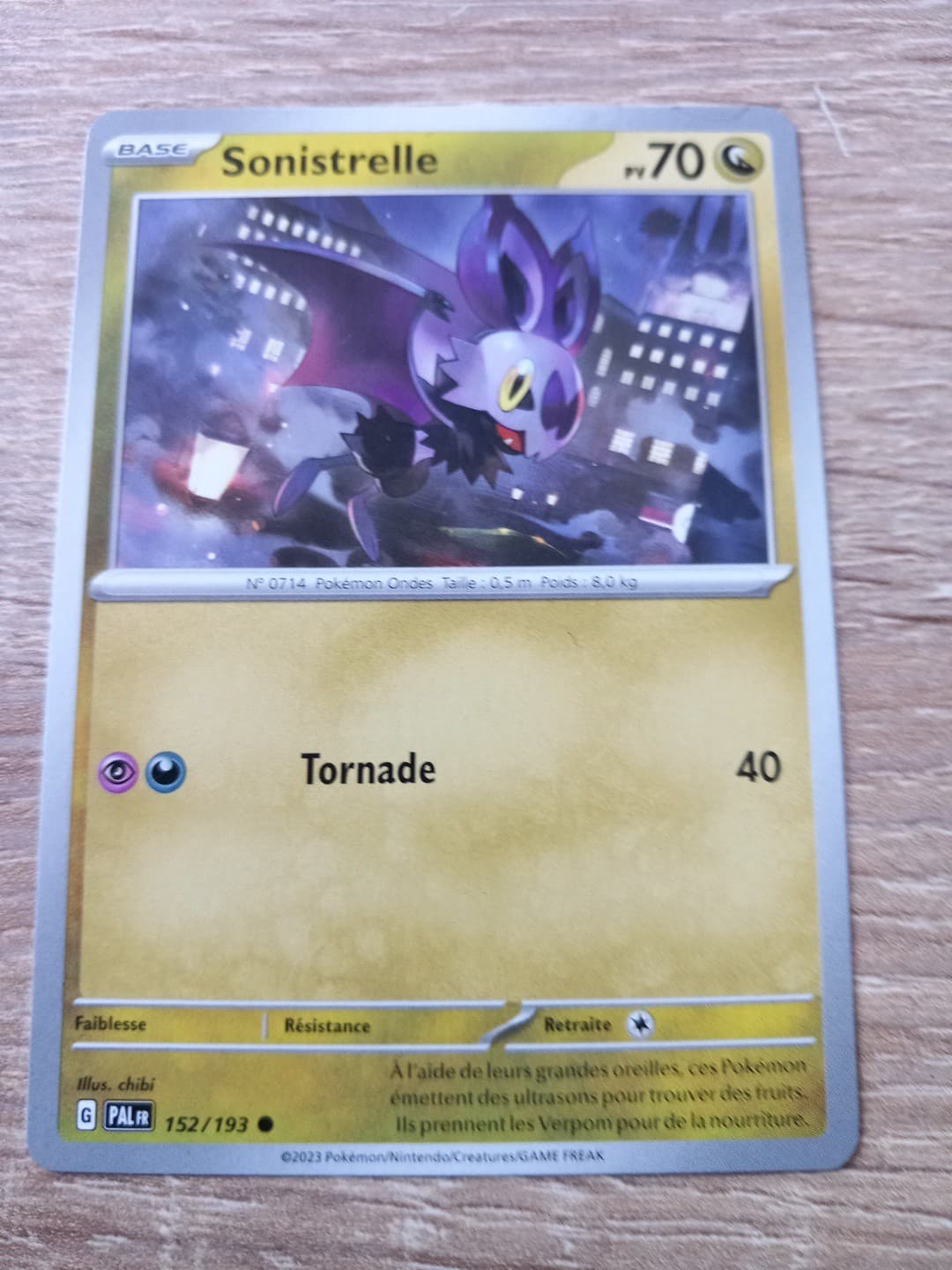 Carte Pokémon Sonistrelle 152/193 Évolutions à Paldea Français