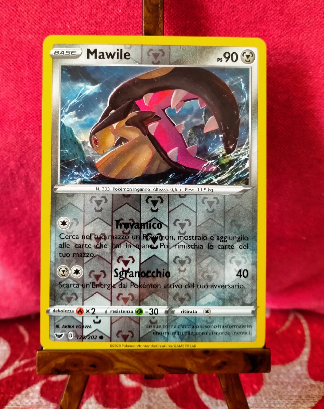 Pokémon Mawile #129/202 Spada E Scudo Comune Italiano 
