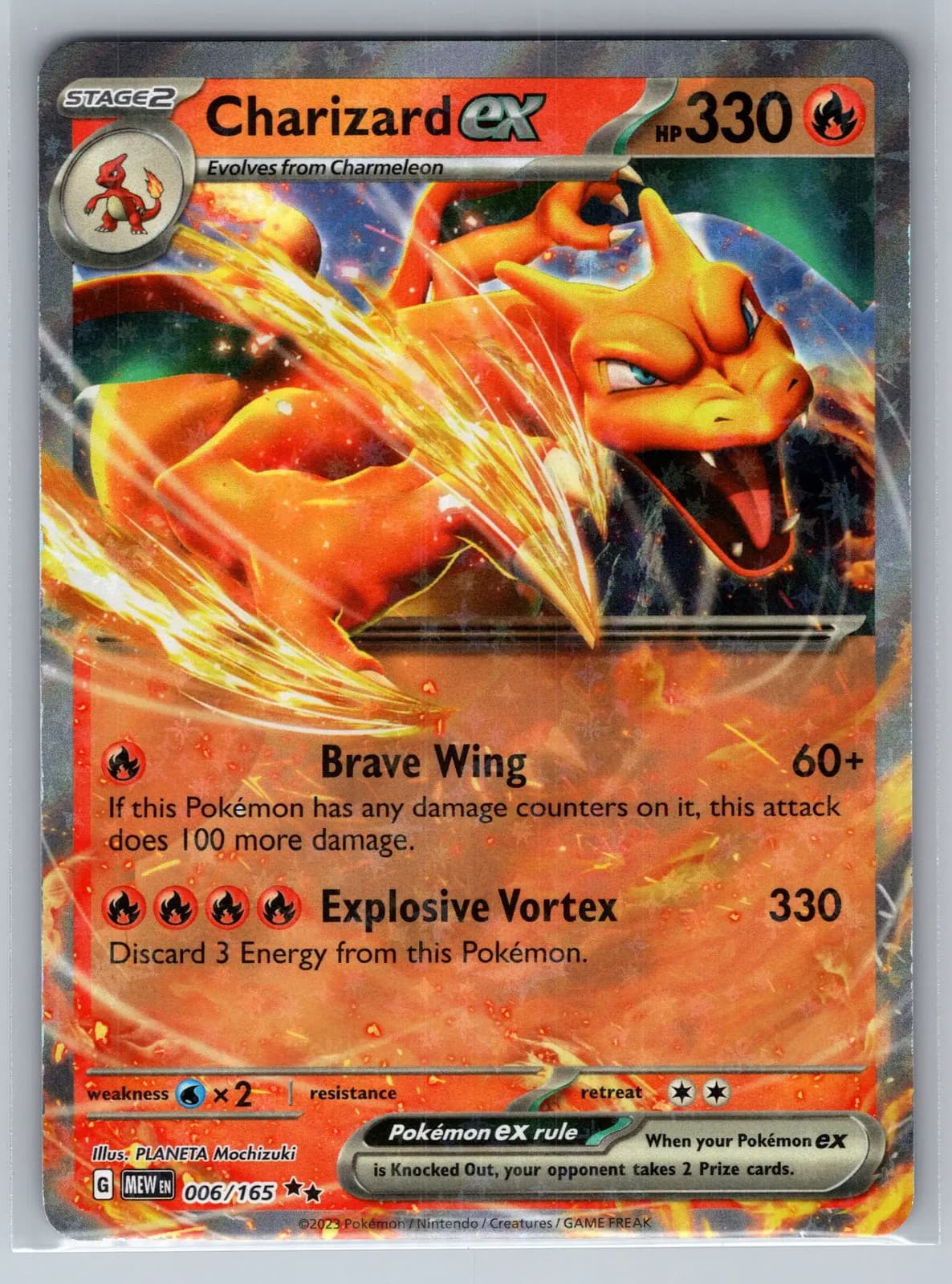 Charizard EX #6/165 2023 Scarlet & Violet 151 Pokemon TCG