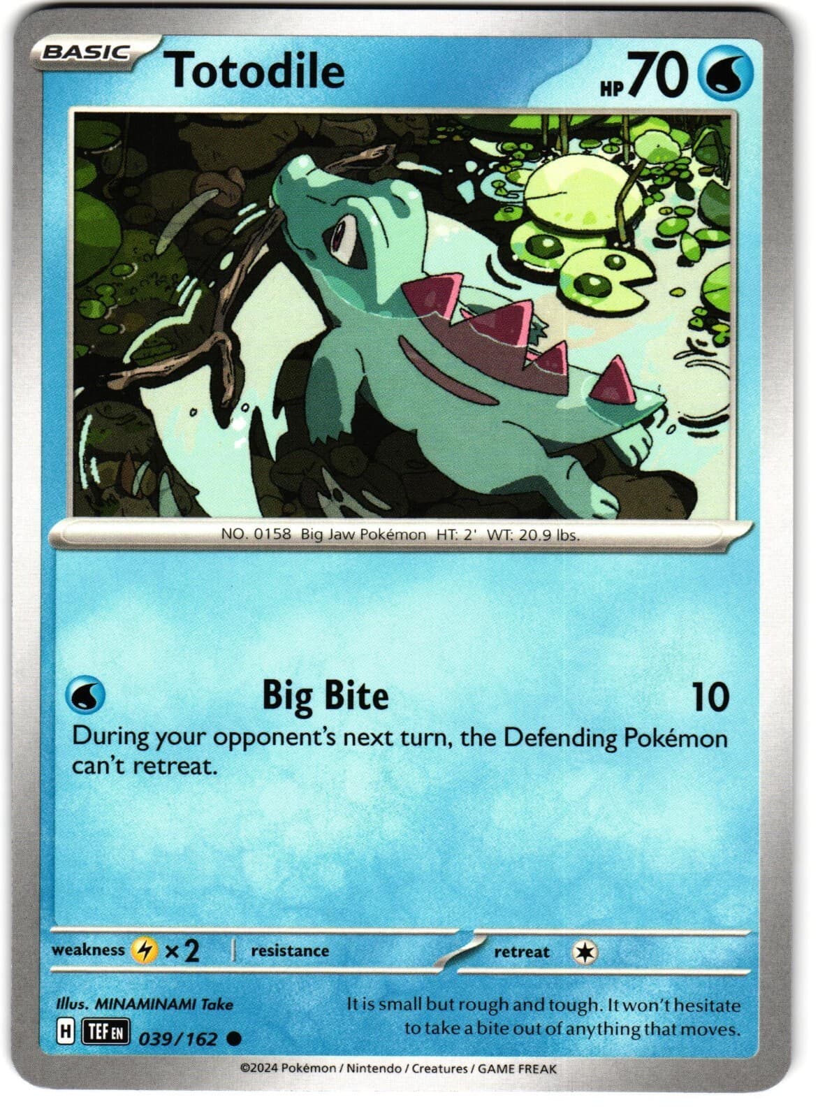 Totodile 39/162 Pokemon SV: Temporal Forces