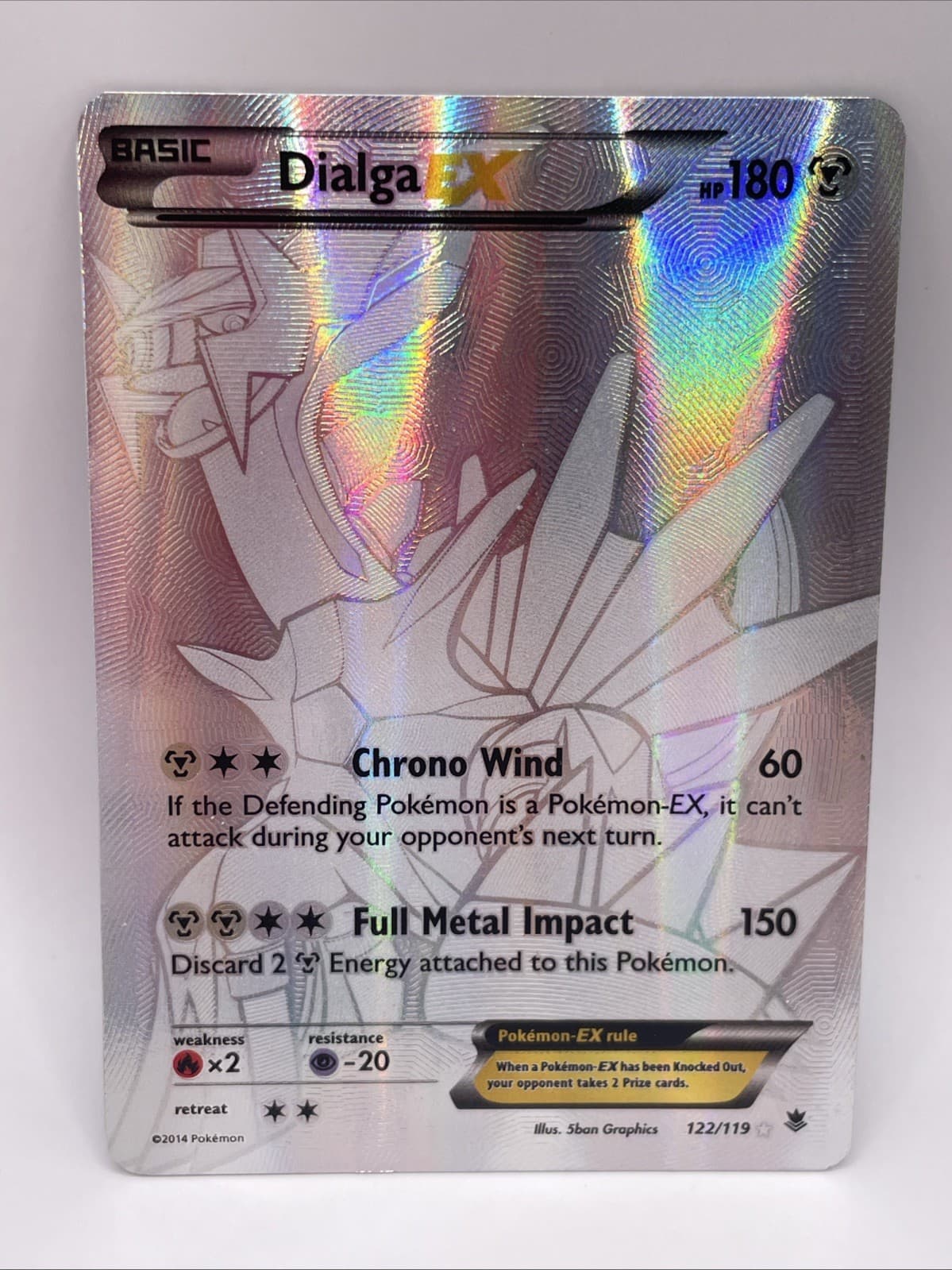 Dialga EX 122/119 Pokemon TCG Phantom Forces XY Rare Card
