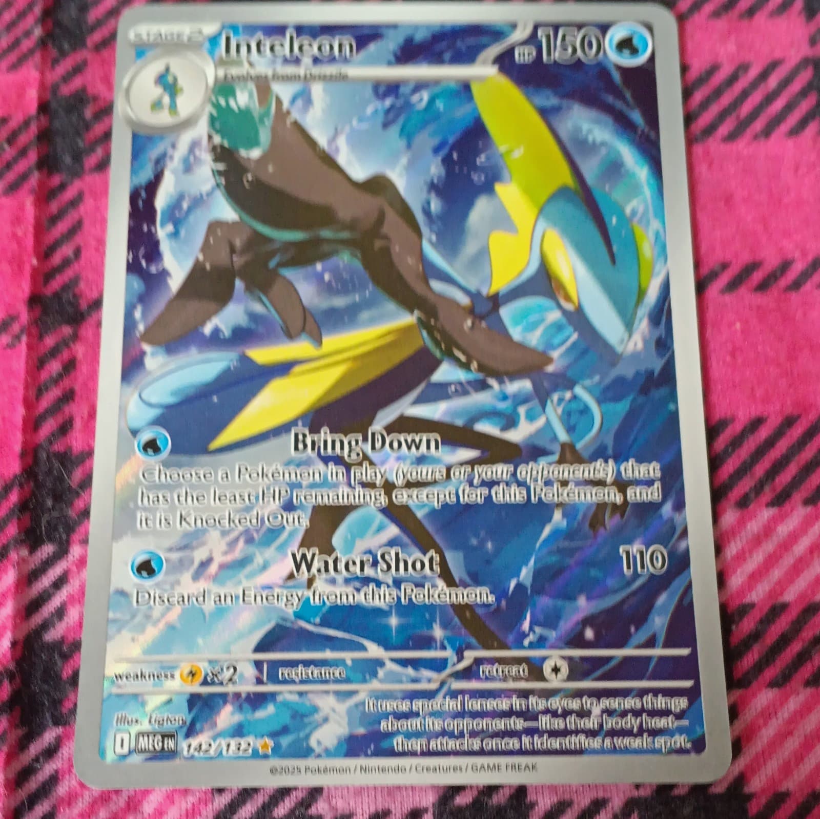 Inteleon 142/132 Me01: Mega Evolution Illustration Rare Holo EN | Pokemon TCG