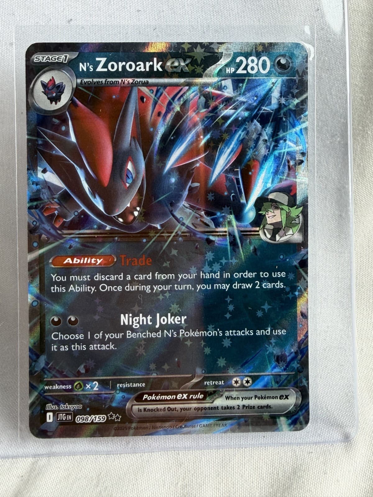 N's Zoroark ex - 98/159 Journey Together - Pokémon TCG - 2025