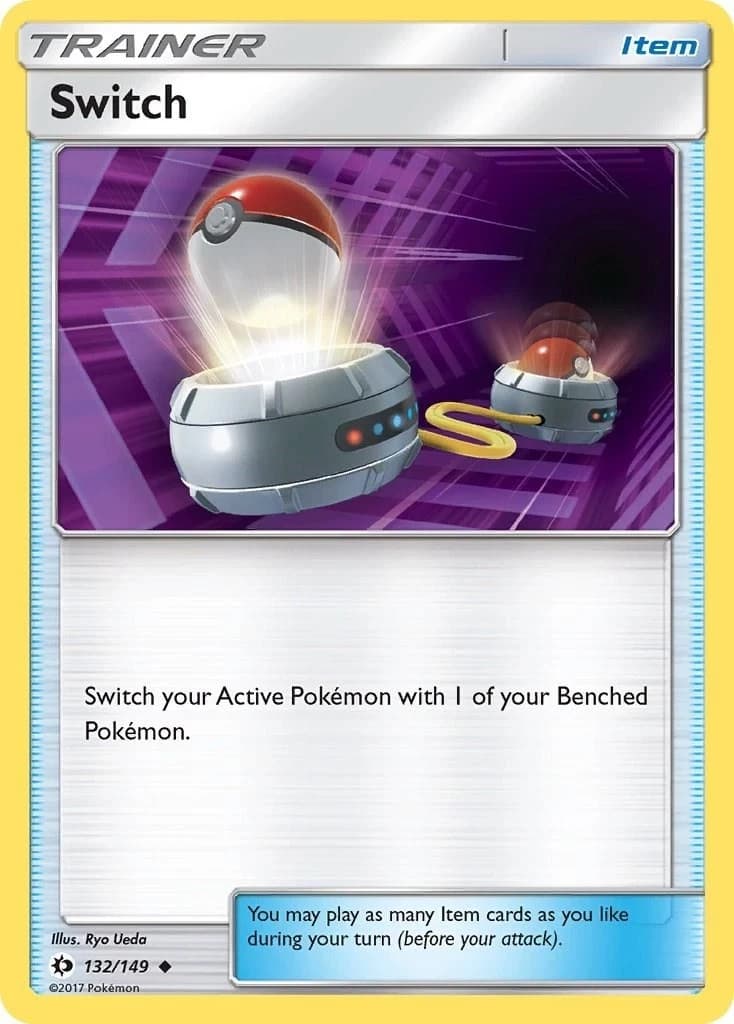 Pokemon SWITCH Sun & Moon Base Set 132/149 NM/Mint PACK FRESH