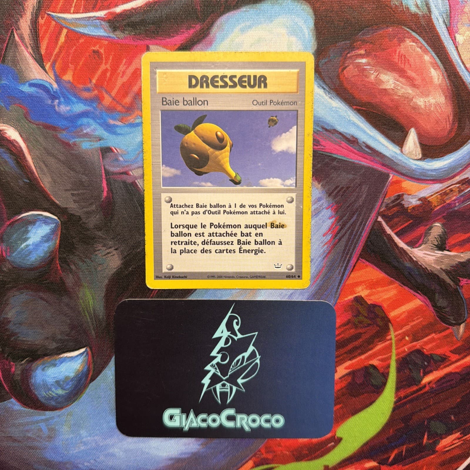 Carte Pokemon Dresseur Baie Ballon 60/64 Neo Revelation Wizard Français Vf Fr